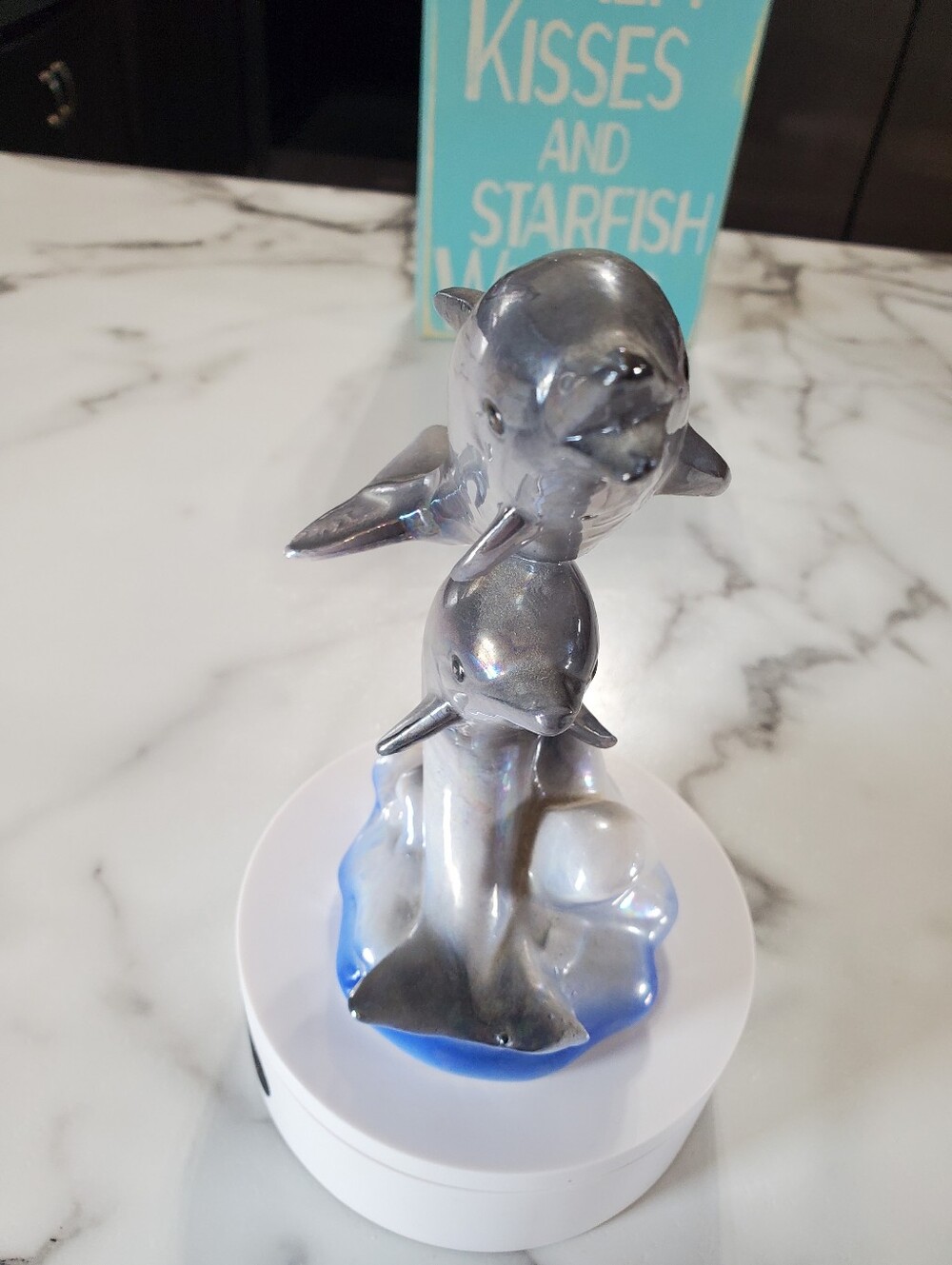 Iridescent Dolphins Figurine - Picture 5 of 13